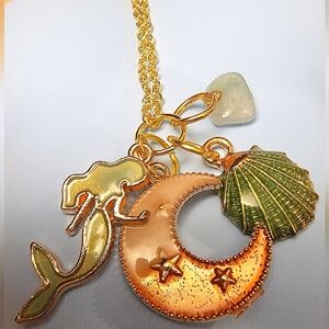 18 inch Gold Plated Charm Necklace